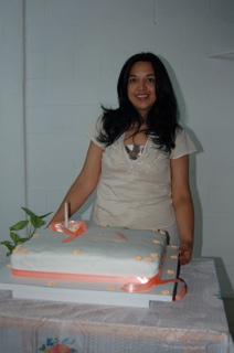 Noemi with cake